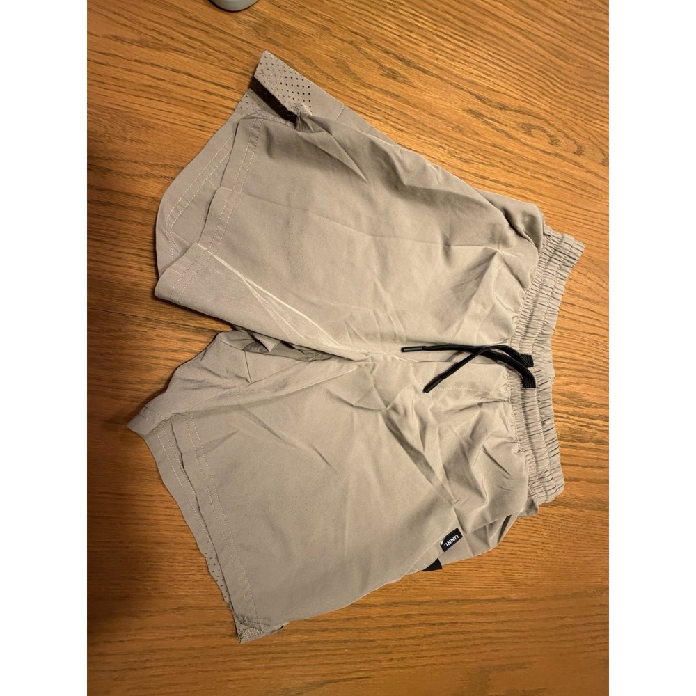 UNRL Shorts Mens Small Beige Stride Performance Running Gym Training Athletic